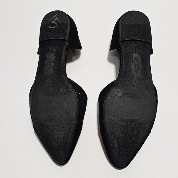 New Women’s Self Esteem Black Pointy Flats 8.5 - Picture 5 of 7